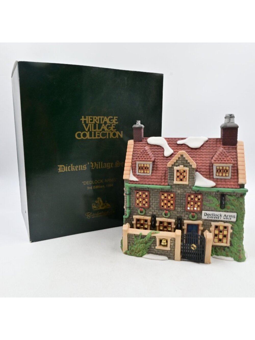 Department 56 Dickens Village Dedlock Arms 3rd Edition 1994 Retired Boxed